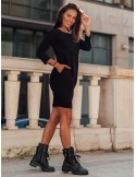 Casual black bauble dress 9988 - Online store - Boutique